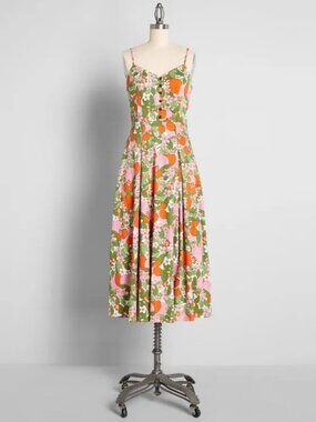 ModCloth NWOT Bright & Beautiful A Fruitful Summer Midi Dress size 26